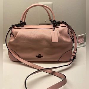 Coach bag, pink satchel